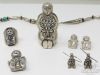 Picture of Vintage Sterling Silver Native American Storyteller Jewelry Set 