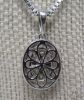 Picture of 14k White Gold 0.50ct G/H, SI Diamond Pendant & Box Chain 22.75" 