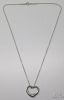 Picture of Tiffany & Co Sterling Silver Open Heart Necklace 16" 