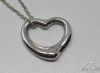 Picture of Tiffany & Co Sterling Silver Open Heart Necklace 16" 