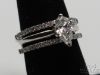 Picture of 14k White Gold 1.01ct G/SI2 GIA Diamond Ring Set 