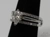 Picture of 14k White Gold 1.01ct G/SI2 GIA Diamond Ring Set 