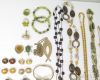 Picture of Assorted Beaded Gemstone Jewelry w/ Necklaces, Earrings, Rings, Cuff, Pin 