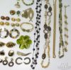 Picture of Assorted Beaded Gemstone Jewelry w/ Necklaces, Earrings, Rings, Cuff, Pin 