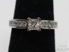 Picture of 18k White Gold w/ GIA .36ct VS1/D Diamond Engagement Ring 