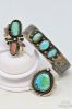 Picture of Native American Sterling Silver Turquoise Bracelet & Rings