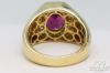 Picture of 4.06ct Pink/Purple Oval Sapphire Ring .35ct Halo VSG 14k Gold