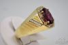 Picture of 4.06ct Pink/Purple Oval Sapphire Ring .35ct Halo VSG 14k Gold