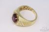 Picture of 4.06ct Pink/Purple Oval Sapphire Ring .35ct Halo VSG 14k Gold