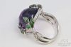 Picture of Art Nouveau Custom 18k 22.22cttw Amethyst & Diamond Ring .52ct VS2 SI1  