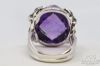 Picture of Art Nouveau Custom 18k 22.22cttw Amethyst & Diamond Ring .52ct VS2 SI1  