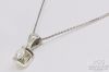 Picture of .27ct I1/I Diamond Pendant 14k White Gold with 14k Box Chain 18"