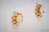 Picture of Vintage Italian Vermeil Carved Cameo Shell Post Earrings 