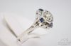 Picture of 14k .51ct VS1/H Diamond Engagement Ring w/ Sapphire Accents 