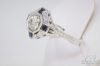 Picture of 14k .51ct VS1/H Diamond Engagement Ring w/ Sapphire Accents 