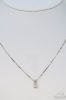 Picture of 14k .40ct I1, H Diamond Solitaire Pendant & Necklace 18" 