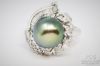 Picture of 18k Tahitian Black Pearl & Diamond Melee Ring