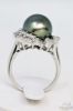 Picture of 18k Tahitian Black Pearl & Diamond Melee Ring