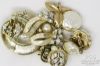 Picture of Assorted Costume Jewelry Goldtone Earrings, Necklaces, Pins, Rings 