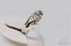 Picture of 18k .5ct Green Sapphire & SI/F-G Diamond Ring