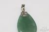 Picture of Light Green Jade & Sterling Open Latch Bail Teardrop Pendant 