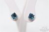 Picture of 14k Yellow Gold 2.0cttw Blue Topaz Stud Earrings 