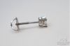 Picture of 18k White Gold .40 cttw Diamond Stud Earrings Screw Backs 0.8gr 