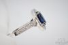 Picture of 14k 1.50ct Sapphire & .35ct SI/G-H Oval Halo Diamond Ring 