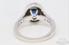 Picture of 14k 1.50ct Sapphire & .35ct SI/G-H Oval Halo Diamond Ring 