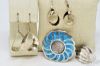 Picture of Taxco Mexico Sterling Silver w/ Turquoise Inlay MCM Ring & Earrings 