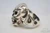 Picture of Sterling Silver Biker Skull Ring 