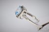 Picture of 10k 1.28ct Blue Topaz Statement Ring w/ Diamond Melee 