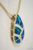 Picture of 14k Mesmerizing Australian Opal Teardrop Pendant & 20" Necklace 