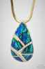 Picture of 14k Mesmerizing Australian Opal Teardrop Pendant & 20" Necklace 