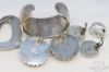 Picture of Taxco Sterling Silver MCM Wide Bangle, Pendant, Earrings & Ring