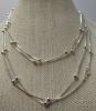 Picture of Chain Beaded Sterling Silver Necklaces 30" & 34" 