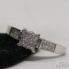 Picture of 14K White Gold Diamond Ring Illusion Setting .32ct Center w/ .20ct Accents 