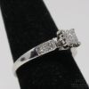 Picture of 14K White Gold Diamond Ring Illusion Setting .32ct Center w/ .20ct Accents 