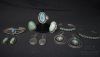 Picture of Navajo Native American Sterling & Turquoise Cuffs, Earrings & Rings