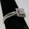 Picture of IGI Certified 14K White Gold Princess Cut .50ct Diamond Rings 