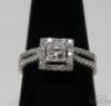 Picture of IGI Certified 14K White Gold Princess Cut .50ct Diamond Rings 