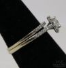 Picture of IGI Certified 14K White Gold Princess Cut .50ct Diamond Rings 