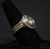 Picture of 14k 1.80ct VS1/H RBC Diamond Ring w/ 2 18k Bead Set Ring Guards 