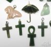 Picture of Assorted Carved Jade Pendants (10) &  Jade Buddha Pendant (1)