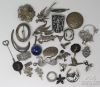 Picture of Assorted Native American Sterling Silver Pins & Brooches - 8.62ozt