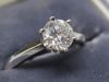 Picture of GIA Certified 14k White Gold 1.25ct I/SI1 RBC Diamond Engagement Ring 