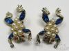 Picture of Vintage Crown Trifari Alfred Philippe Park Ave Zoo - Frog Brooch (2pcs)