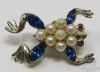 Picture of Vintage Crown Trifari Alfred Philippe Park Ave Zoo - Frog Brooch (2pcs)