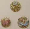 Picture of Swarvoski - Garden of Tranquility Brooch/Pin Set (3pcs)