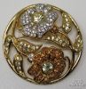 Picture of Swarvoski - Garden of Tranquility Brooch/Pin Set (3pcs)